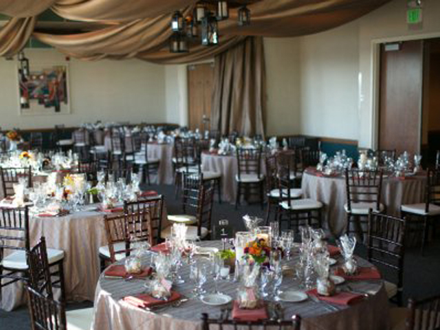 Reception set up at North Lake Tahoe Event Center